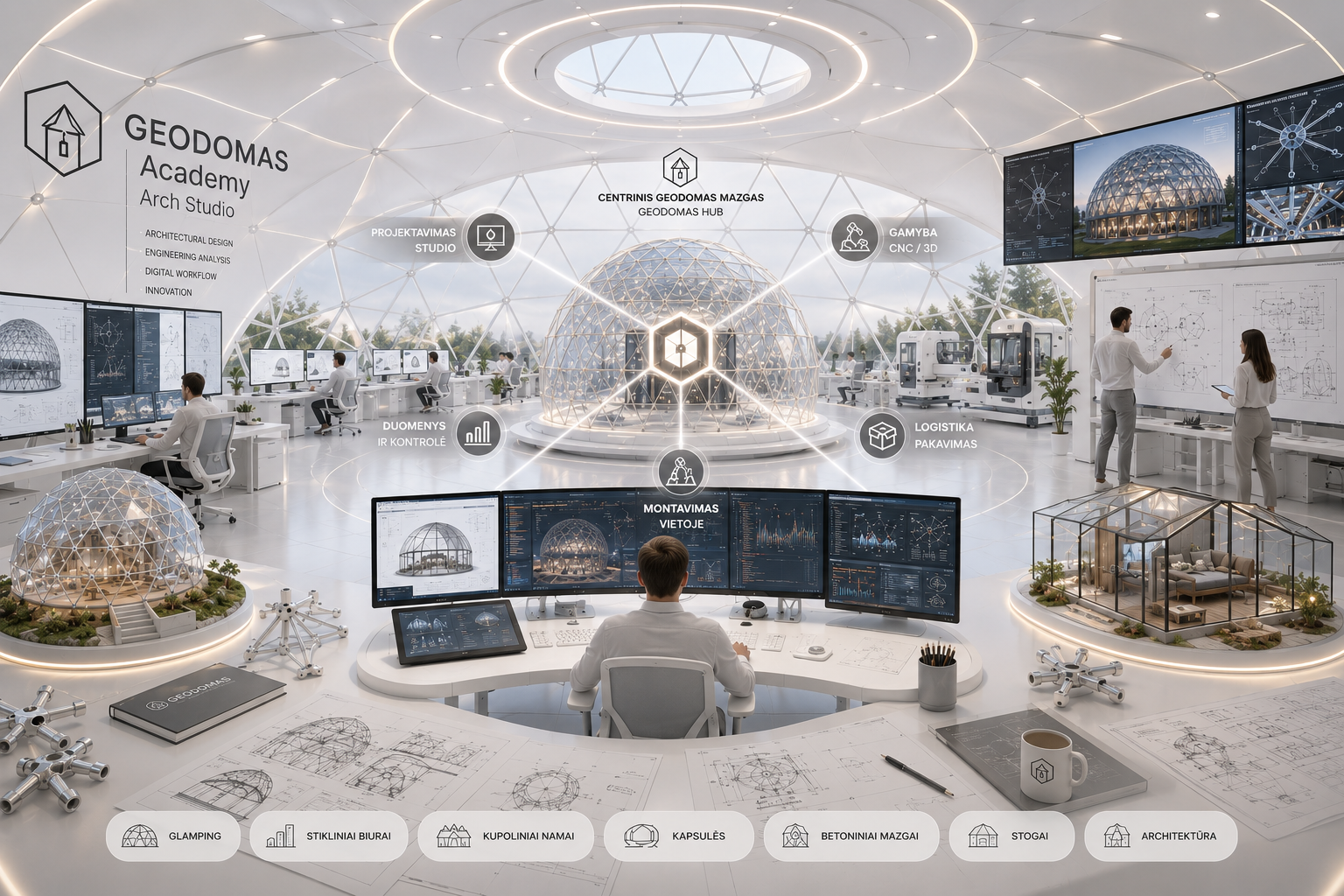 GEODOMAS dome in nature and a leisure project