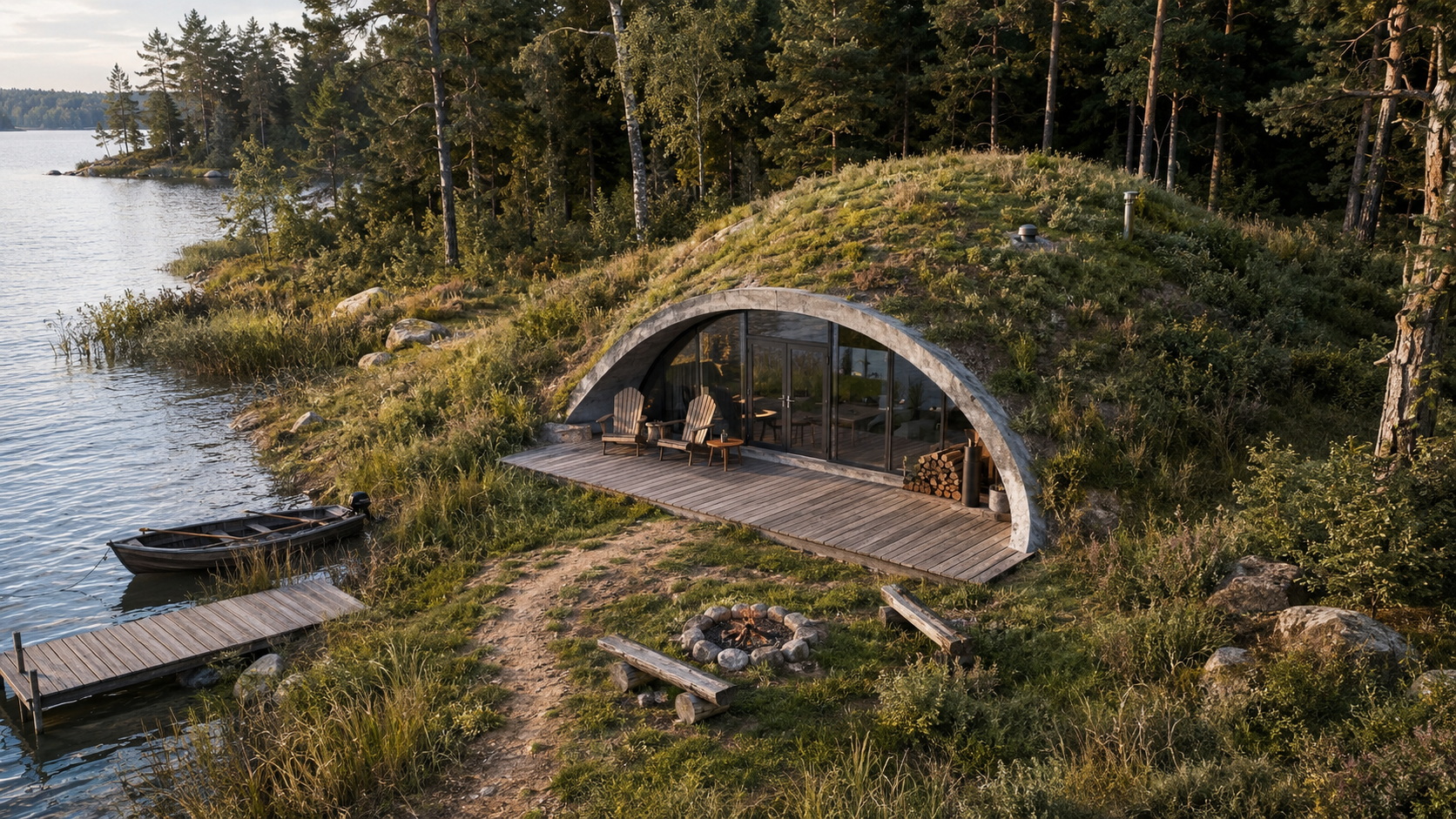 GEODOMAS concrete domes and green roofs
